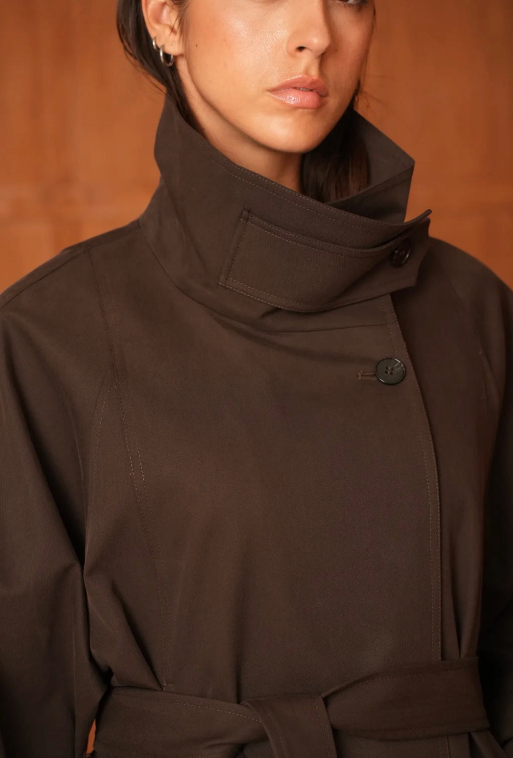 Trenchcoat Midi Coffee