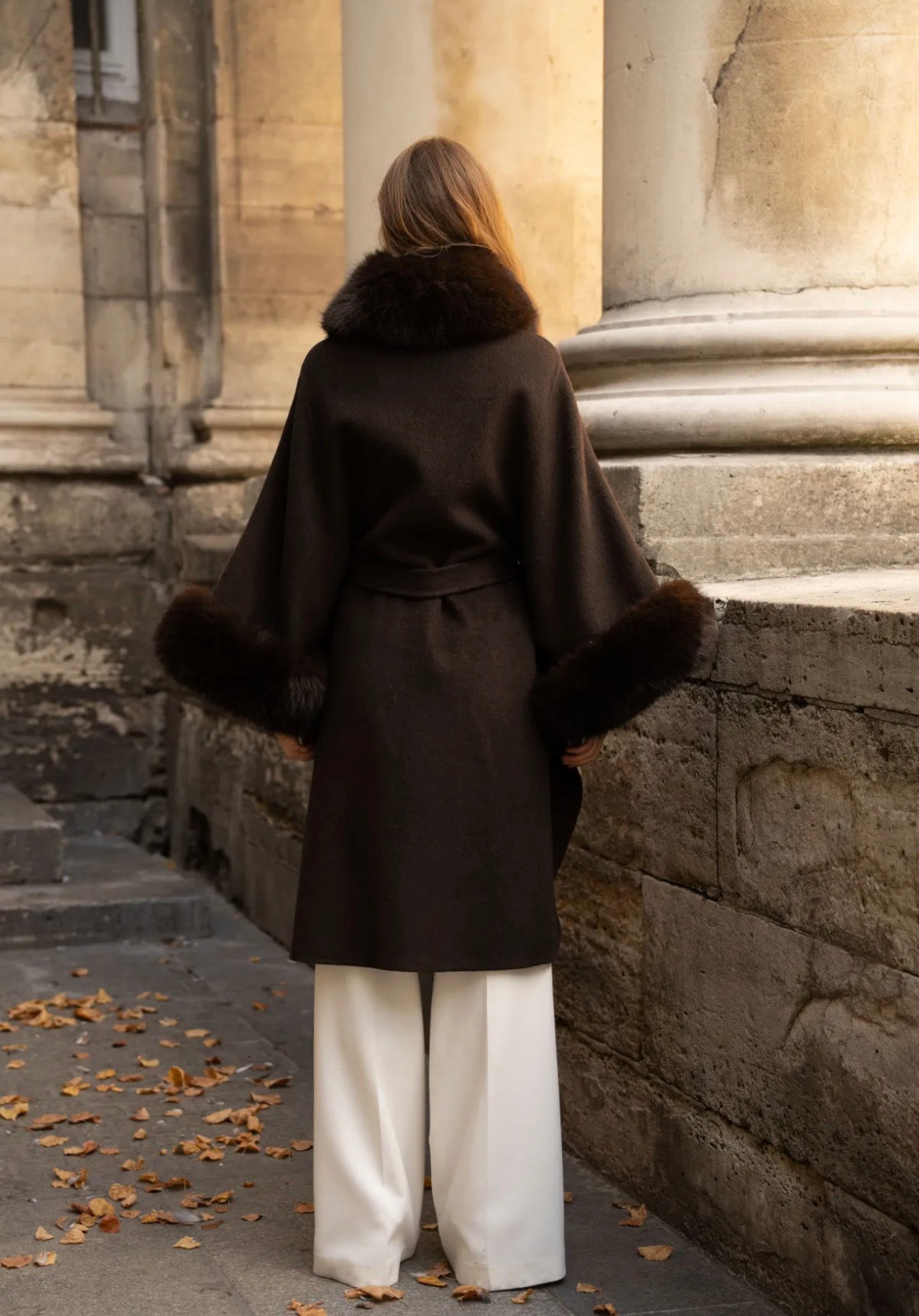 Coat Afnaan Dark Brown