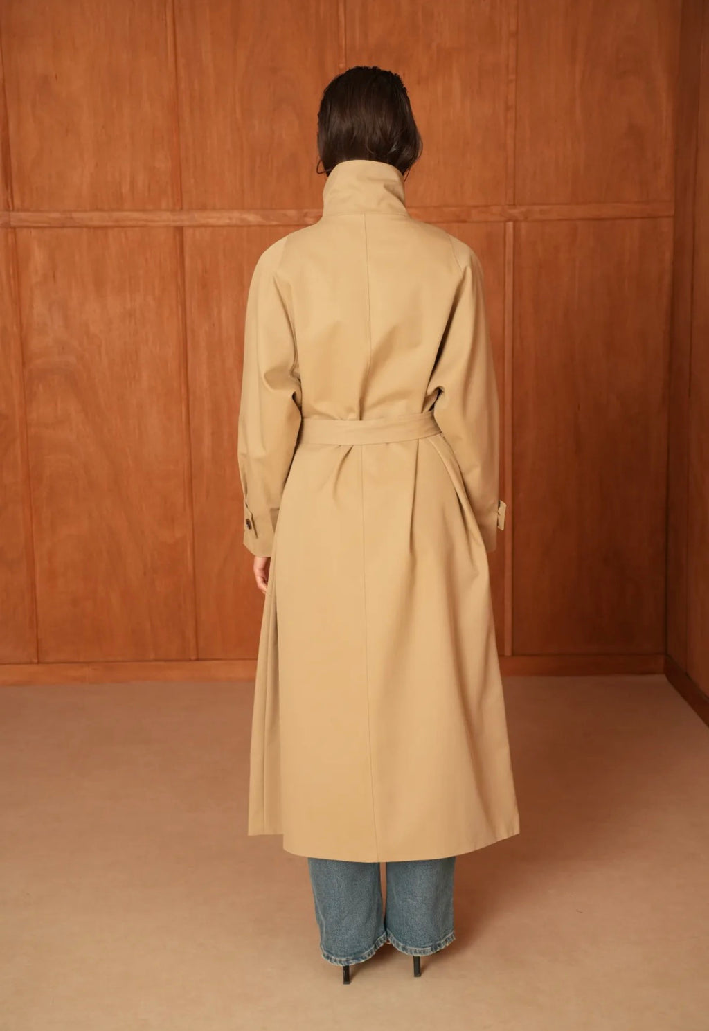 Trenchcoat Midi Camel