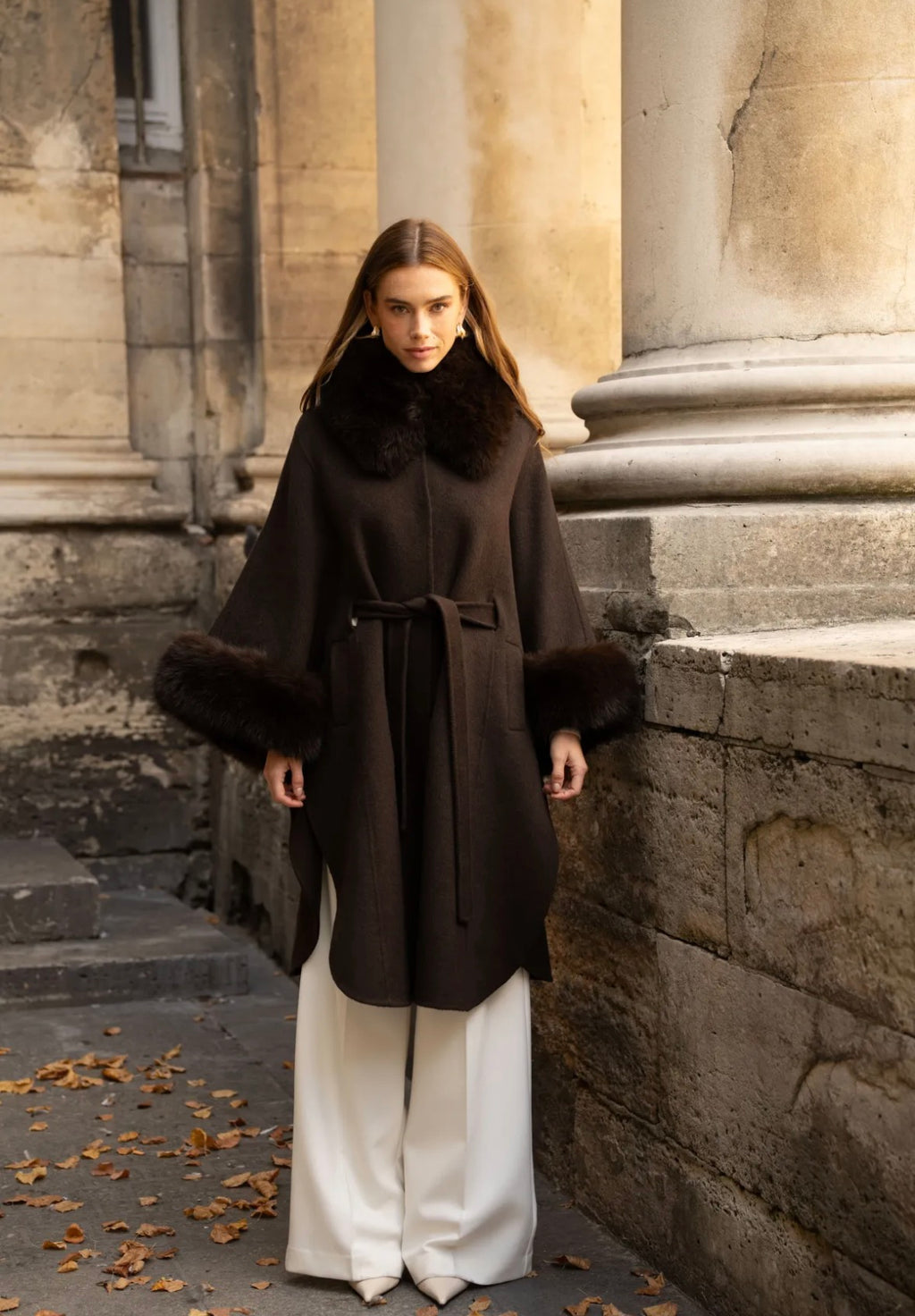 Coat Afnaan Dark Brown