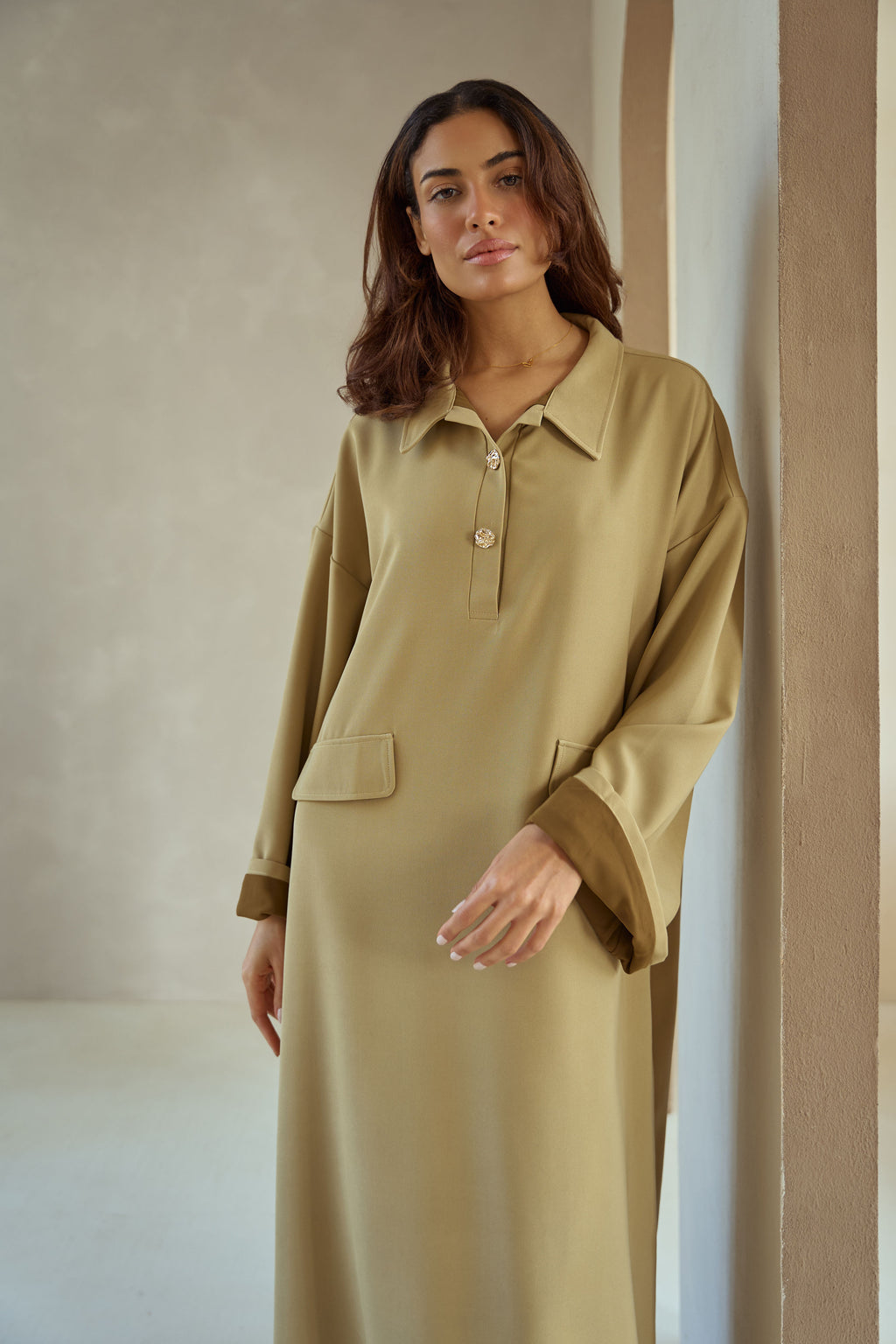 Essential Abaya- Sage