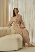 Wrap Dress- Sand