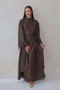 Wrap Dress- Brown