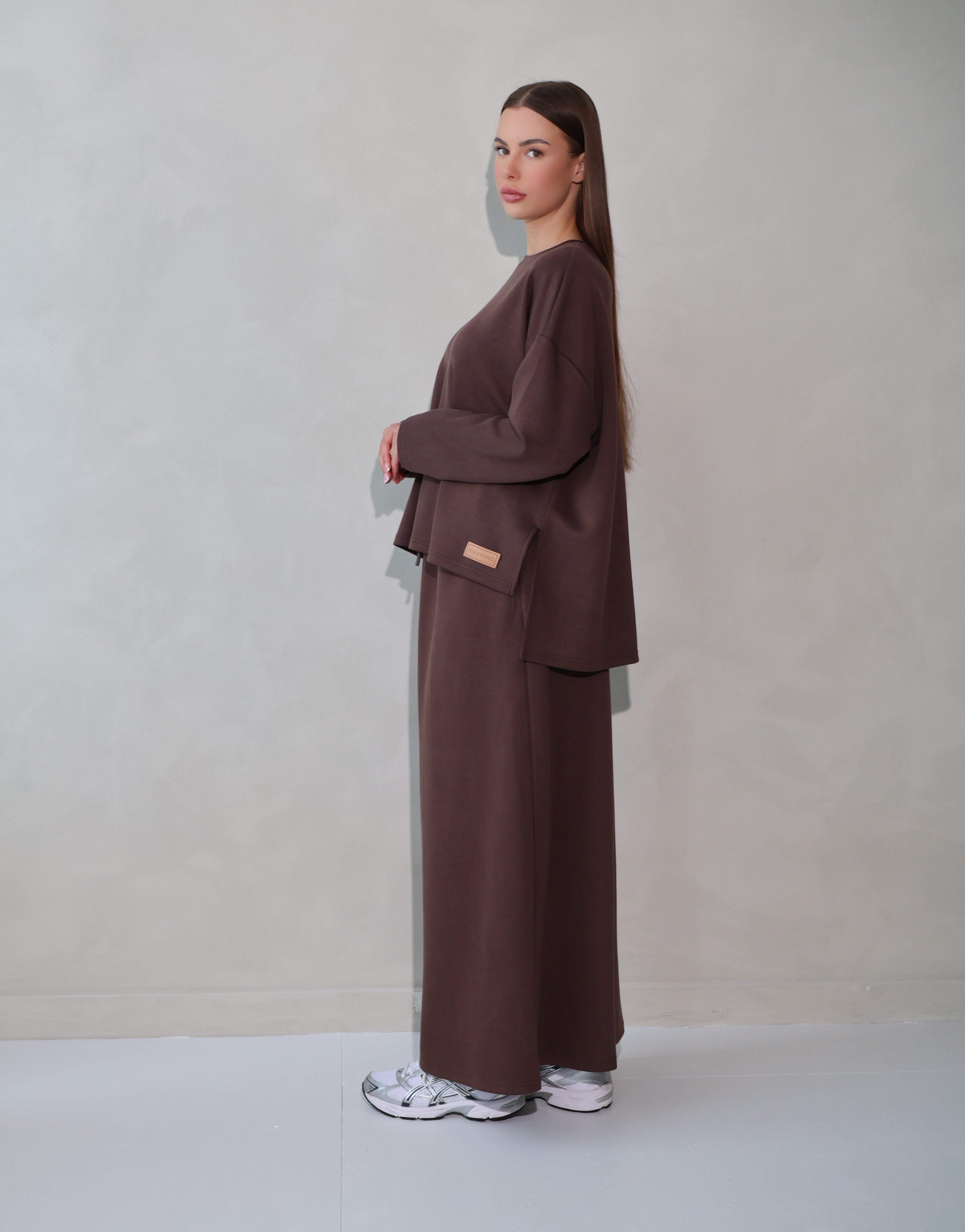 Co-ord Rok en Sweater- Brown