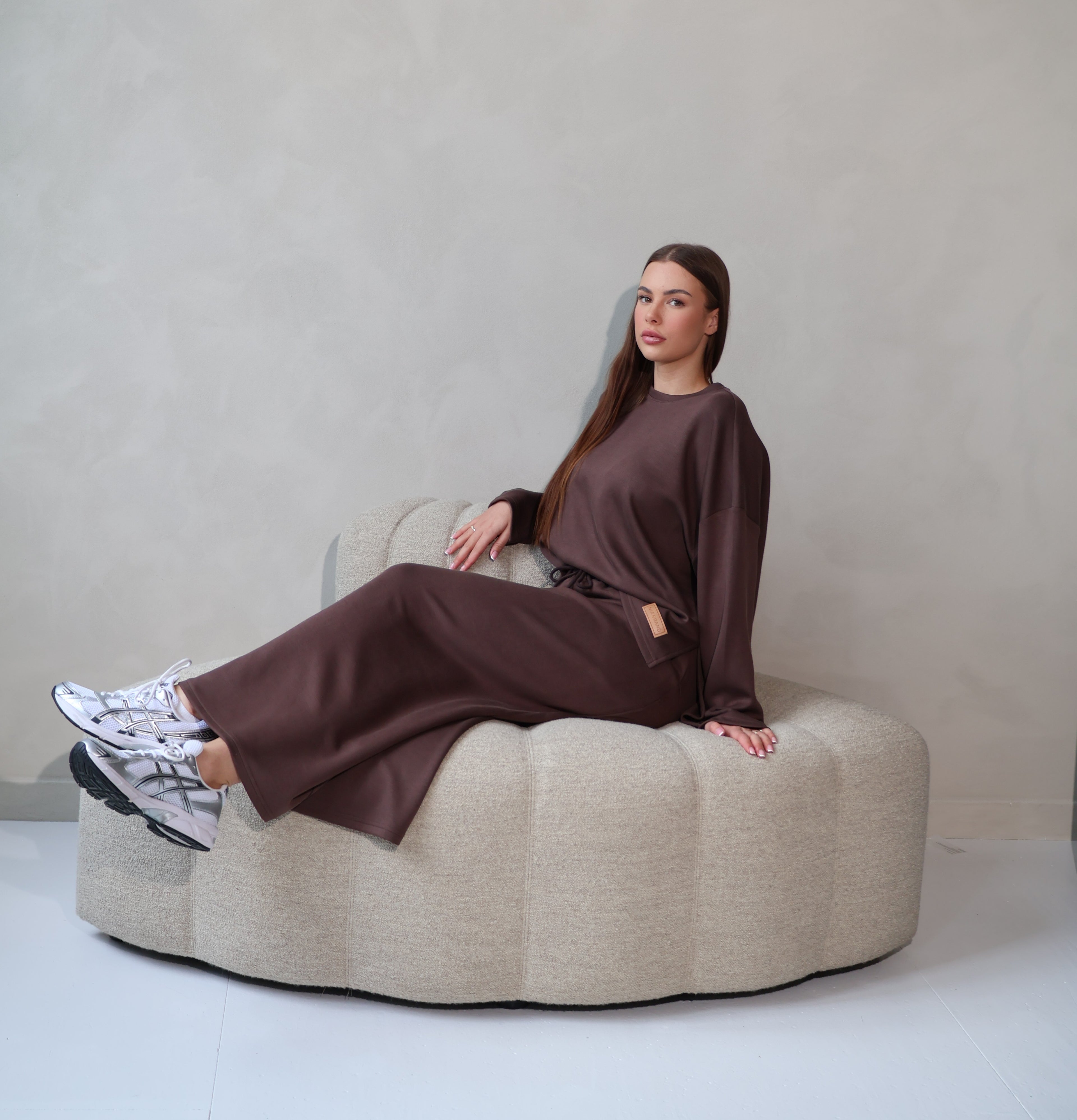 Co-ord Rok en Sweater- Brown
