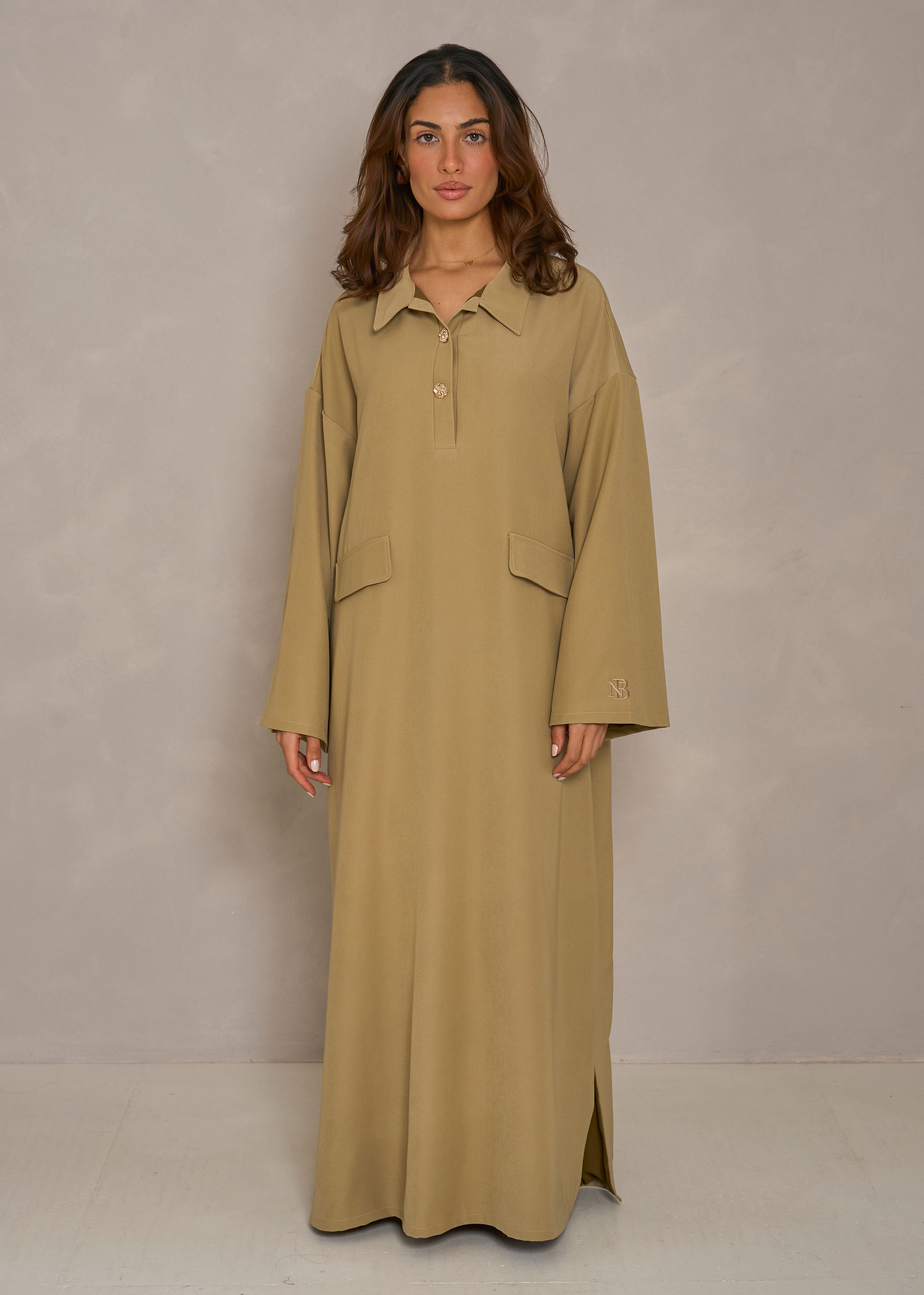 Essential Abaya- Sage