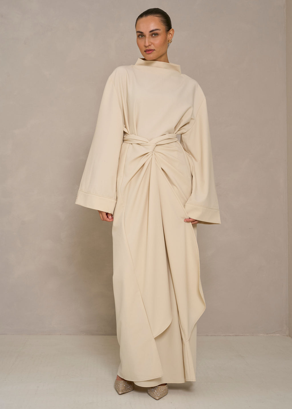 Wrap Dress- Offwhite