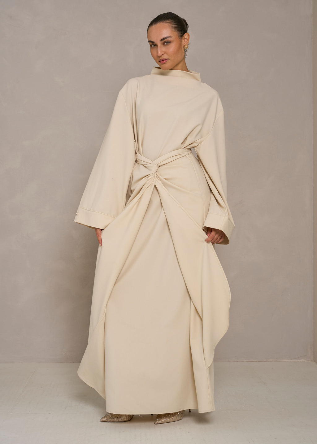 Wrap Dress- Offwhite