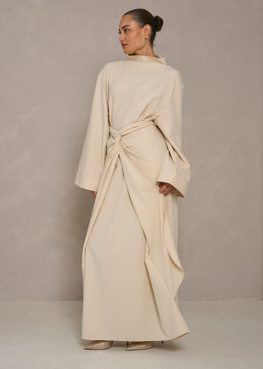 Wrap Dress- Offwhite