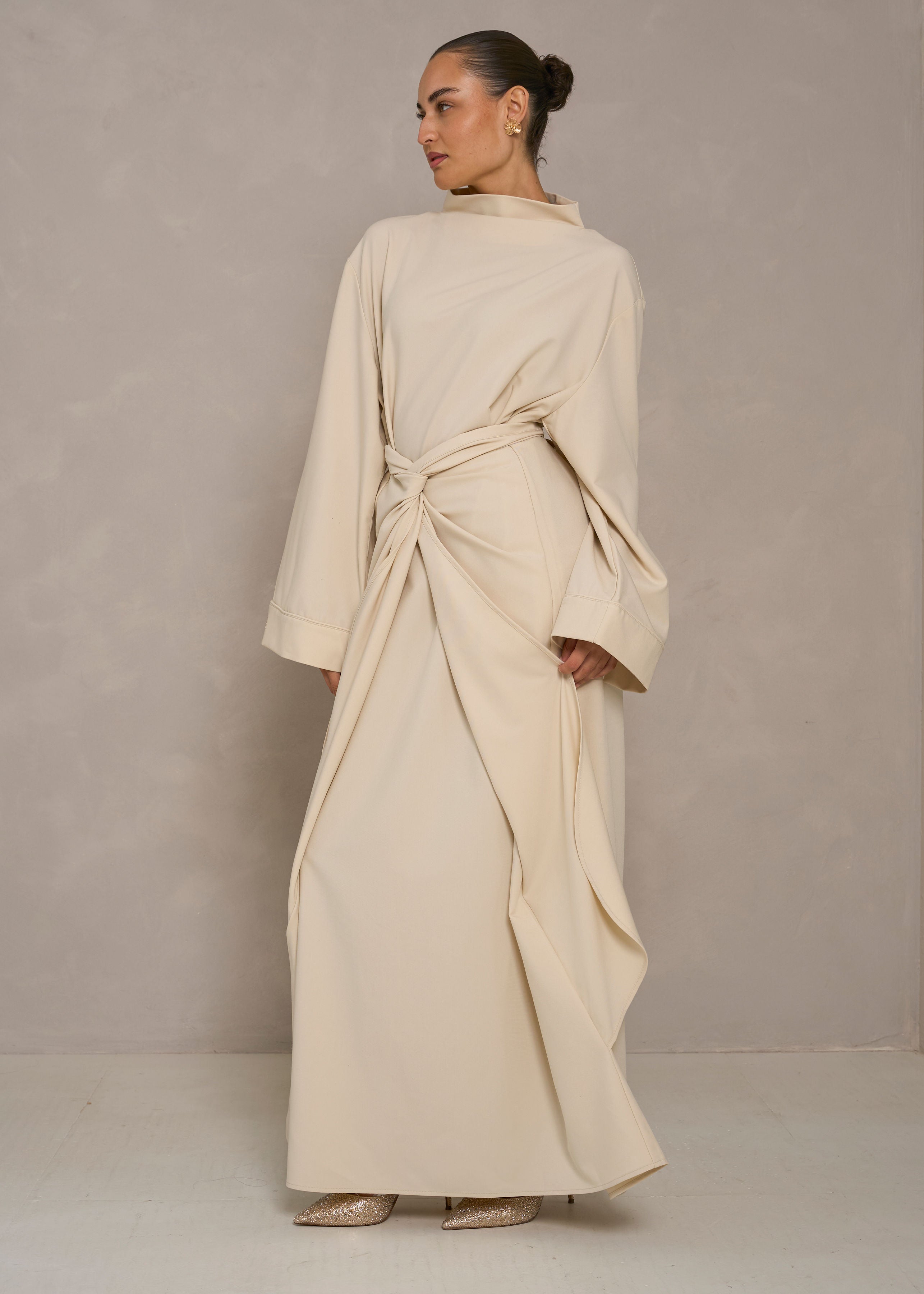 Wrap Dress- Offwhite