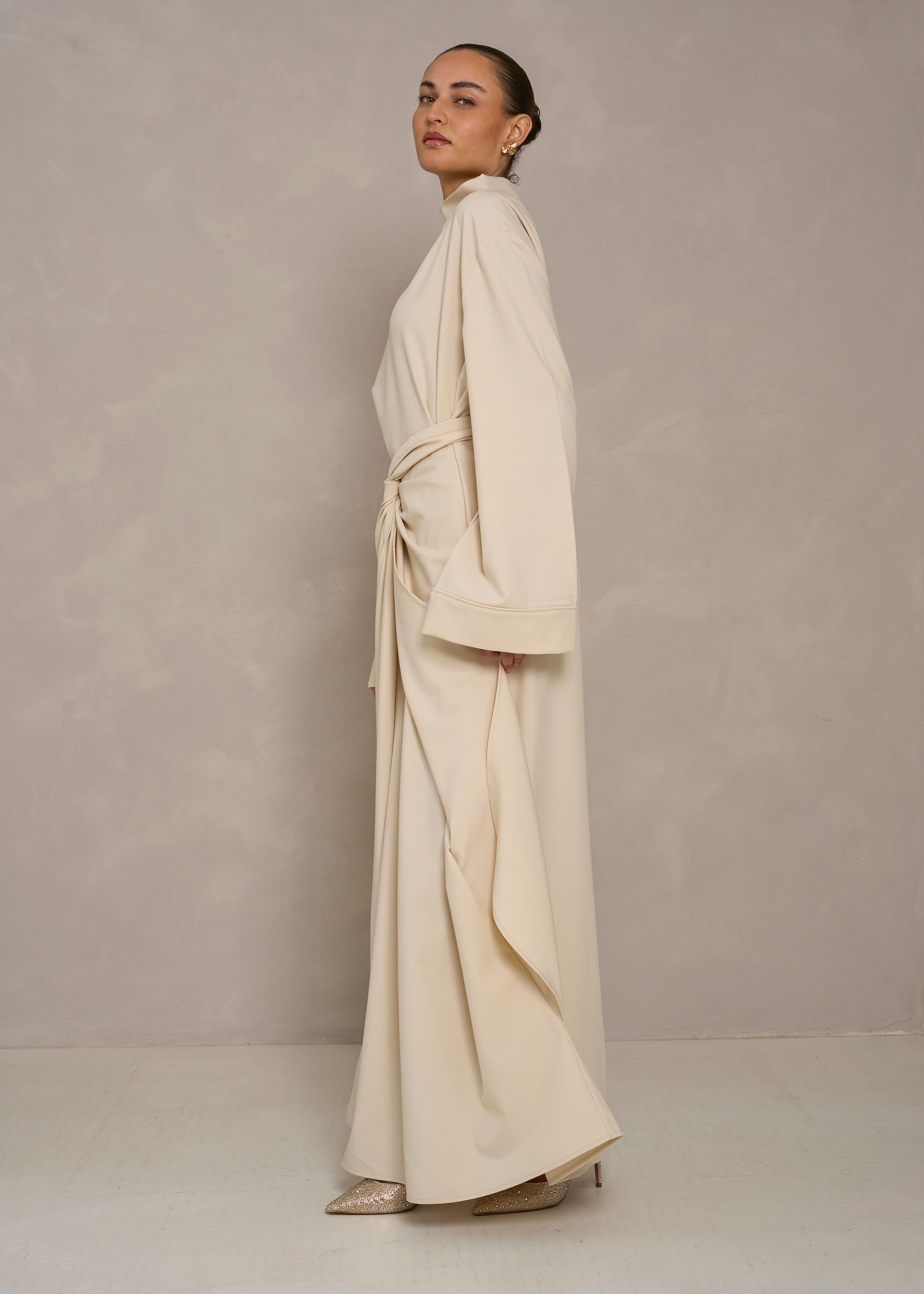 Wrap Dress- Offwhite