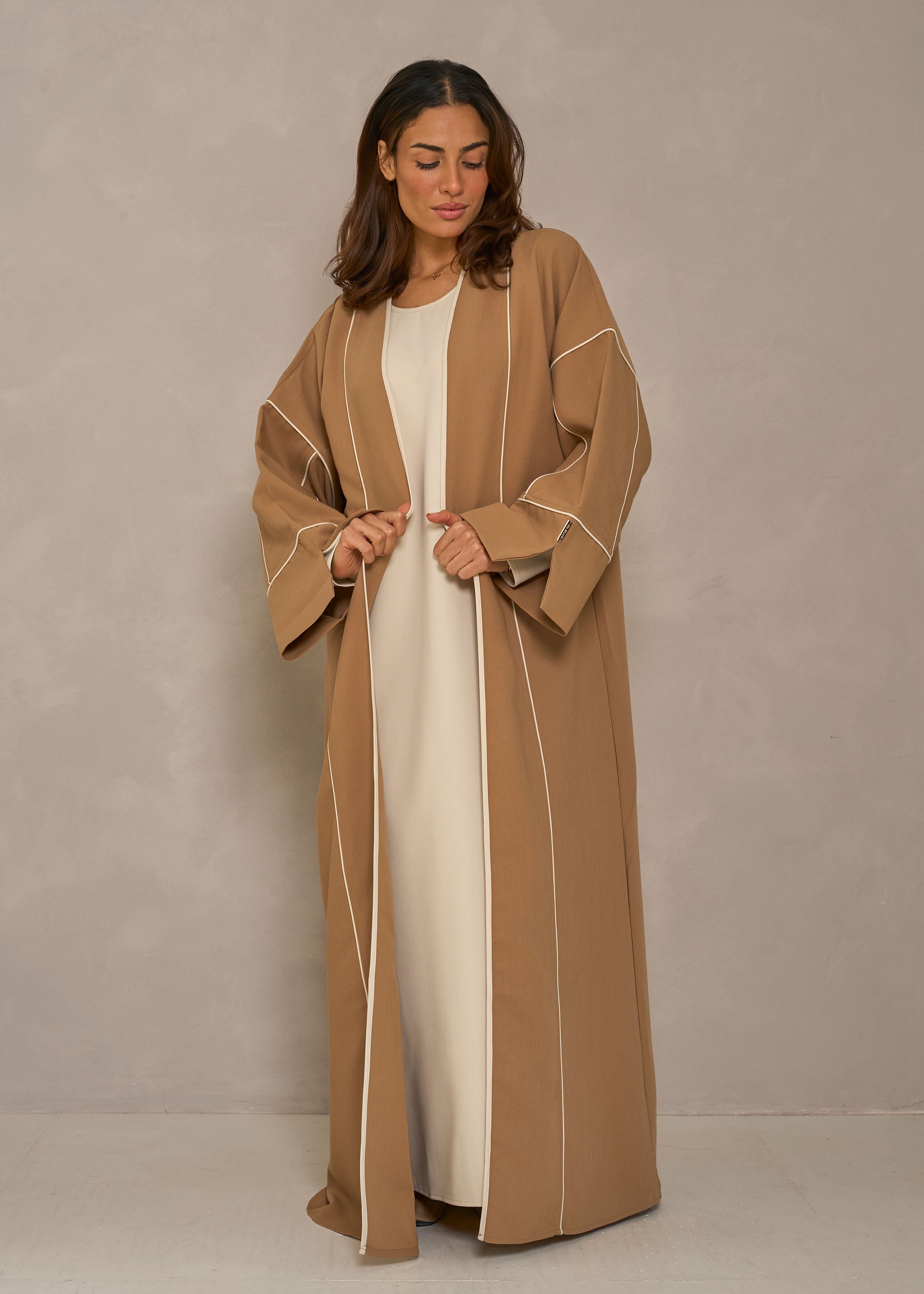 Striped abaya 2-piece