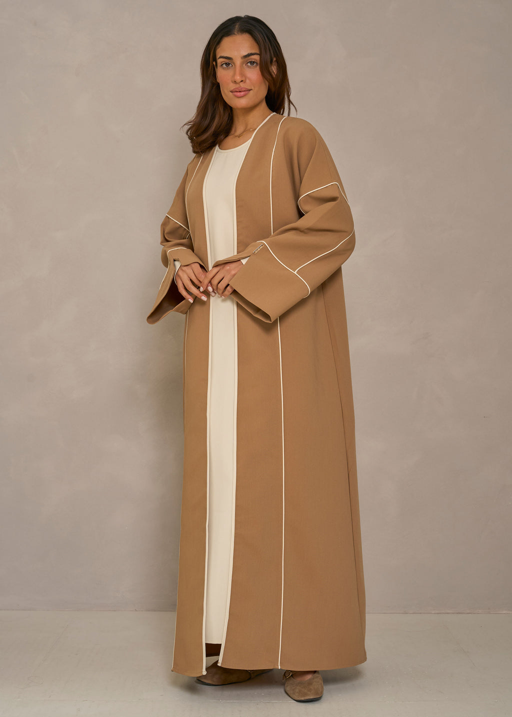 Striped abaya 2-piece